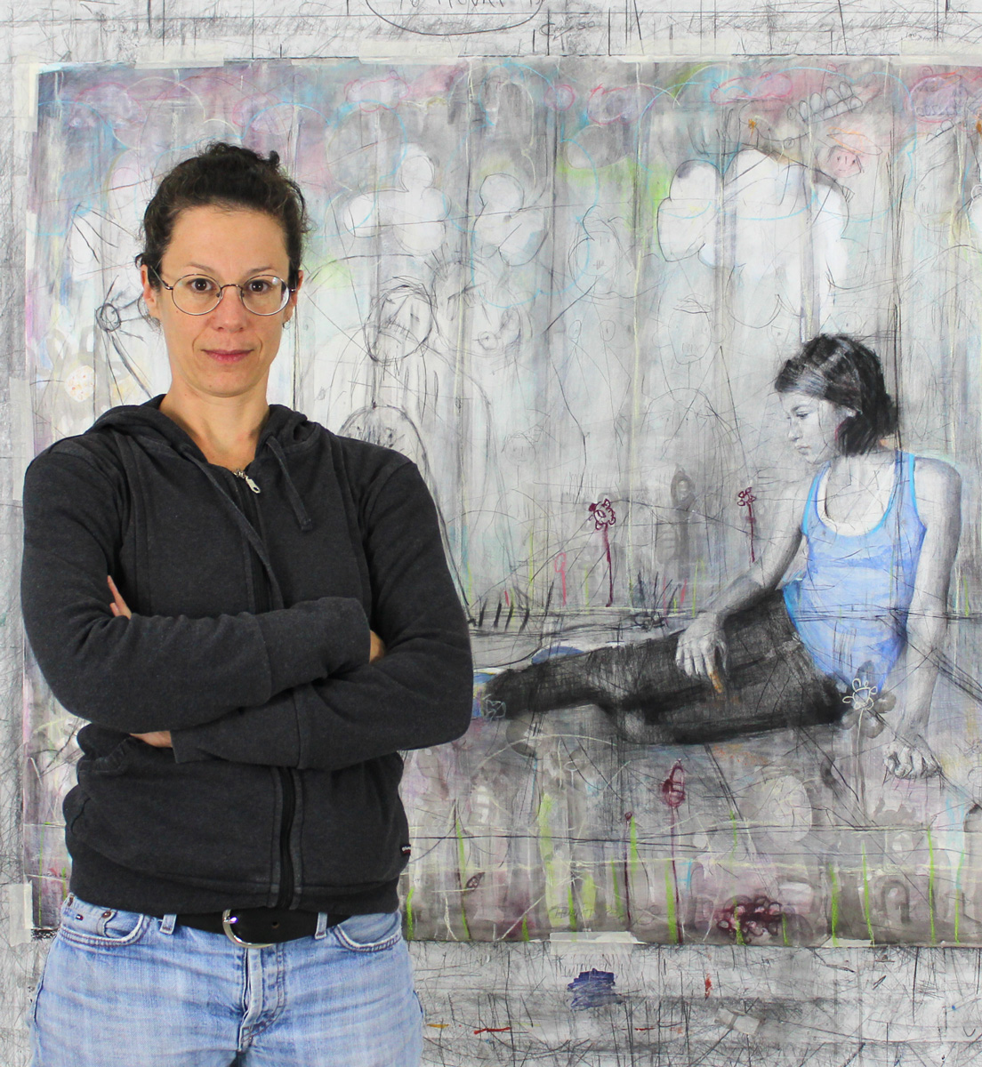 An image of the contemporary female artist Angelika Vaxevanidou